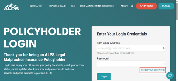Account Center Login Screen Forgot Password