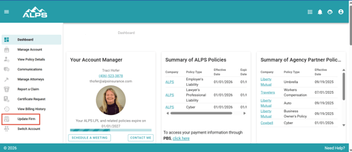Account Center Update Firm