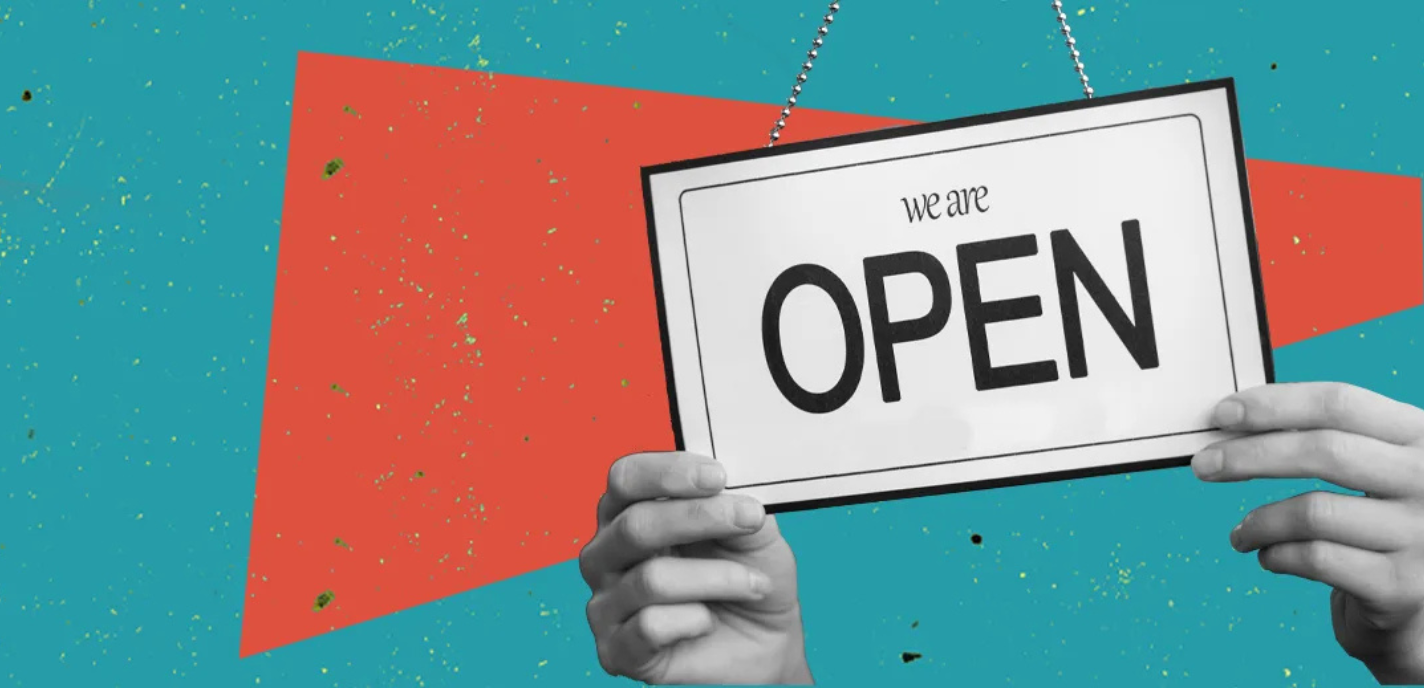 Hanging an open sign for all the little things