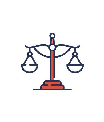 Line icon representing legal malpractice insurance