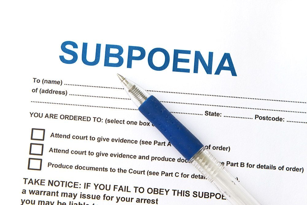 Knock. Knock. Who's There? Coverage for Subpoena Assistance
