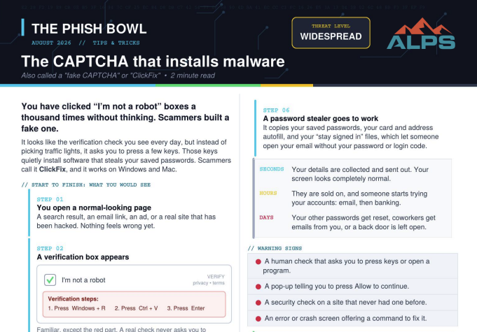 The CAPTCHA That Installs Malware